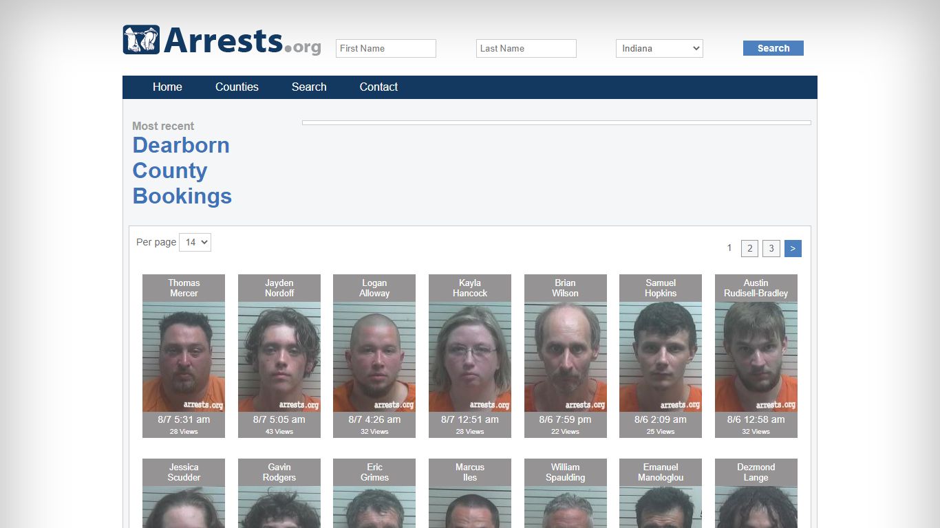 Dearborn County Arrests and Inmate Search